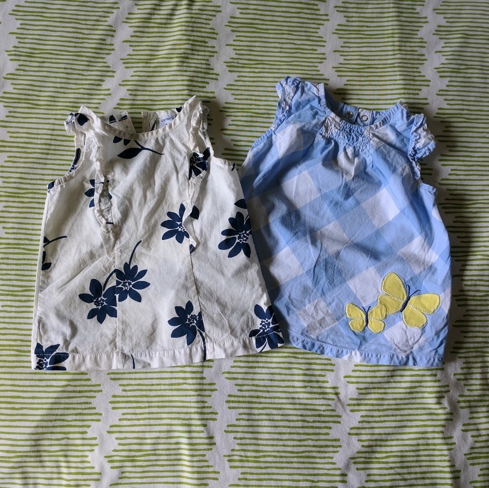 Bundle of two cotton sundresses/tunics