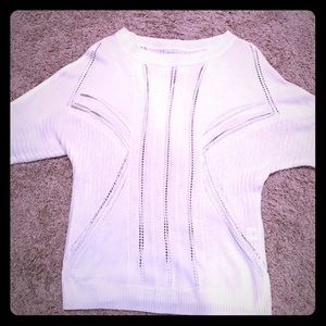 White NY&Co dolman sleeve sweater