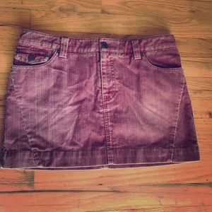Corduroy Mini Skirt