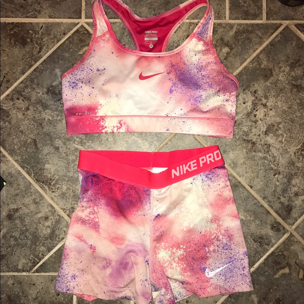 Nike Pro Shorts & Sports Bra
