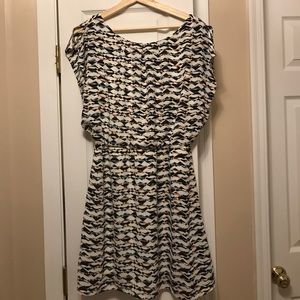 Printed flutter sleeve dress from Limited - VGUC