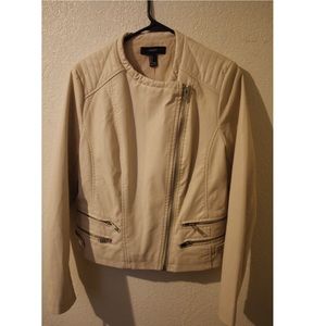 faux leather jacket