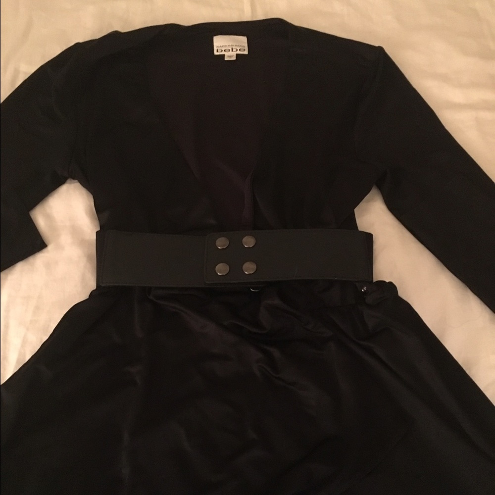 Black Satin Limited Edition Kardashian  Wrap Dress