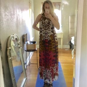 Lorna Silk Anthropologie Maxi Dress!