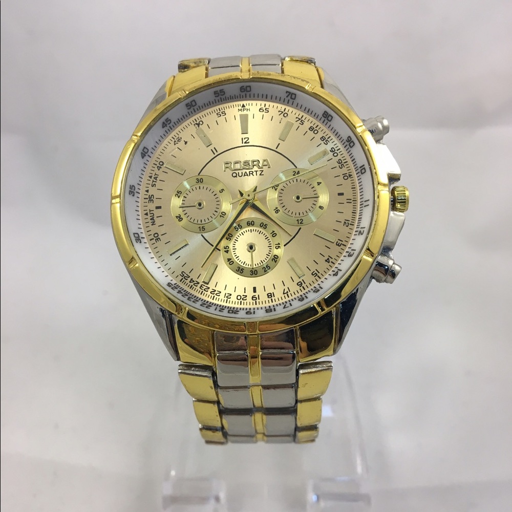 Rosra gold tone watch
