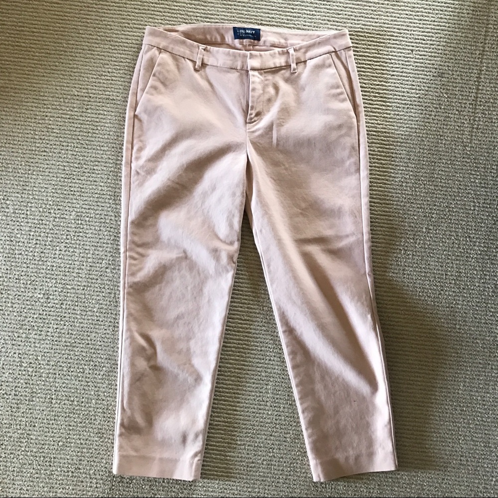 Old Navy Harper Style pants in pale pink.