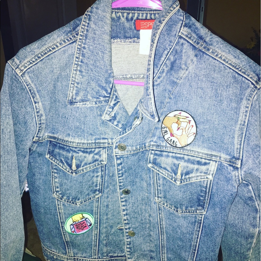 Custom girl gang denim jacket