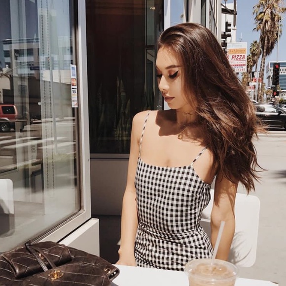 gingham mini dress - Picture 3 of 8