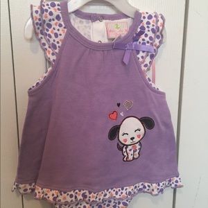 Adorable purple infant springtime infant dress