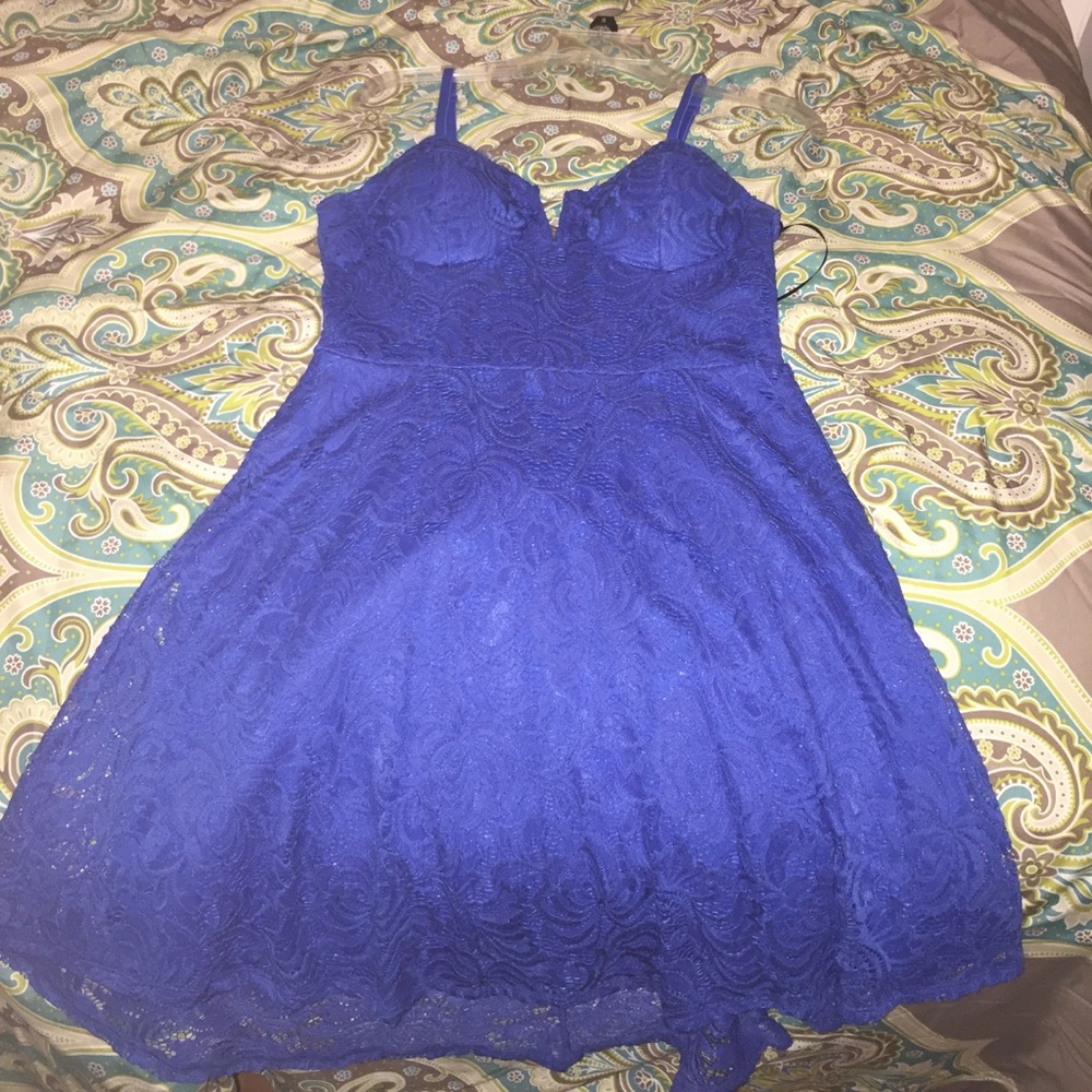 Deep blue night dress