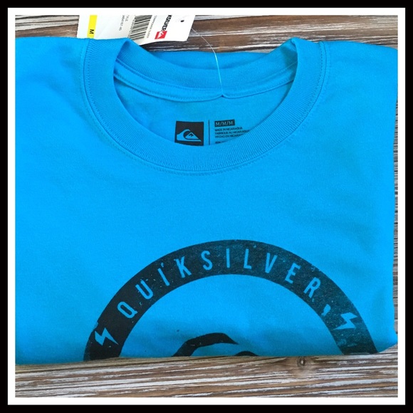 QUICKSILVER BOY’S LONG SLEEVES TEE HAWAII SURFER VACATION BLUE KNIT TOP T-SHIRT - Picture 5 of 7