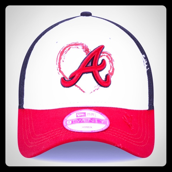 MLB Accessories - Atlanta Braves Trucker Hat Women's Distressed