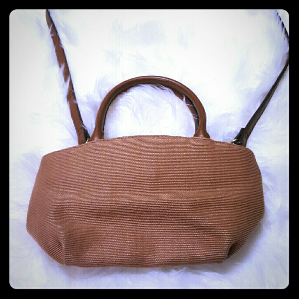 Fossil brown canvas mini bag - Picture 1 of 6