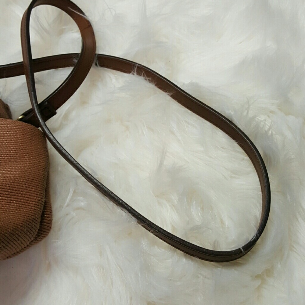Fossil brown canvas mini bag - Picture 6 of 6