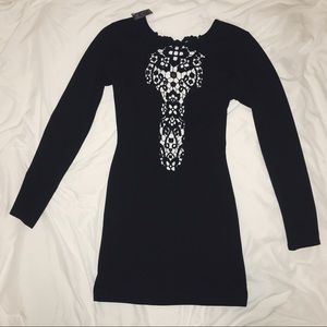 Black Nasty Gal bodycon dress