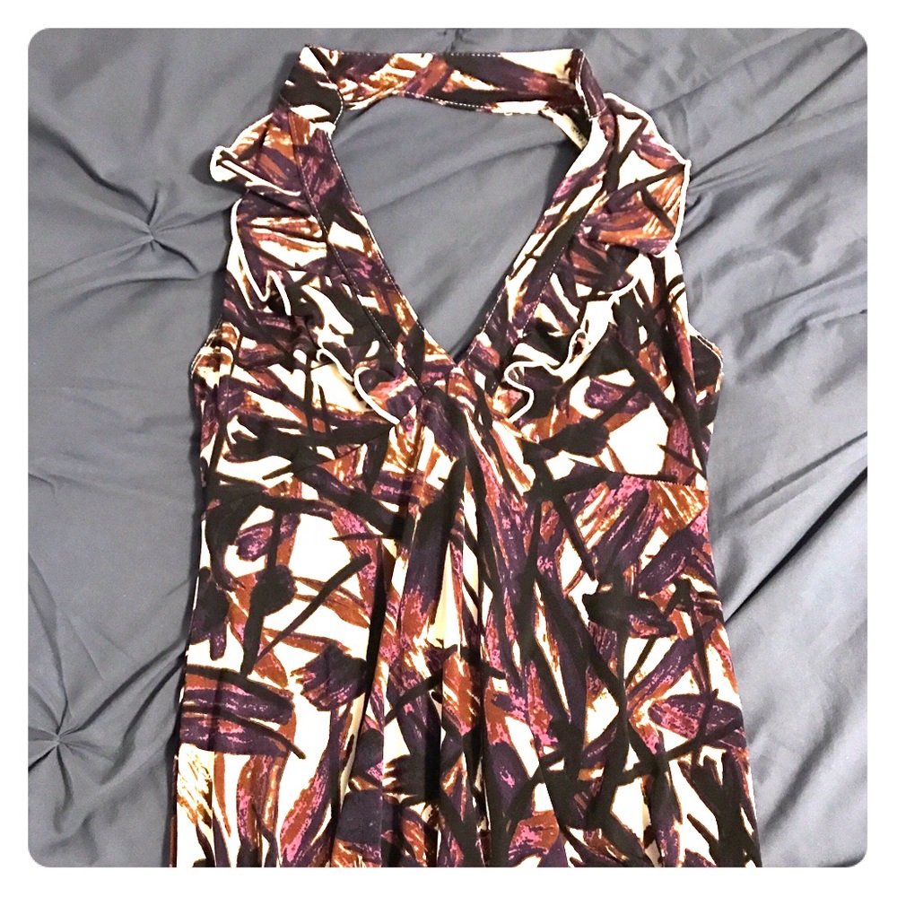 Multicolored Halter atop