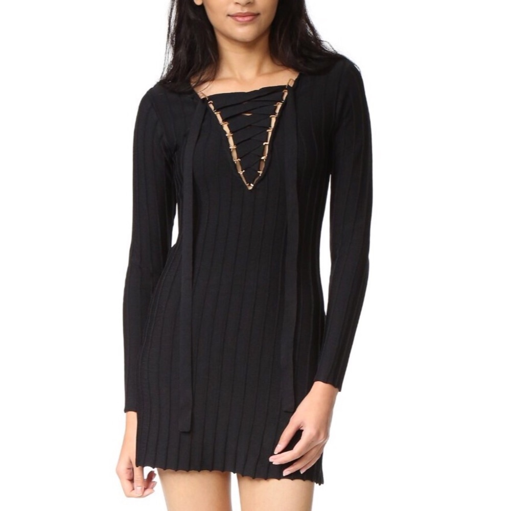 🆕 FOR LOVE & LEMONS KNITZ-Simone Lace Front Dress