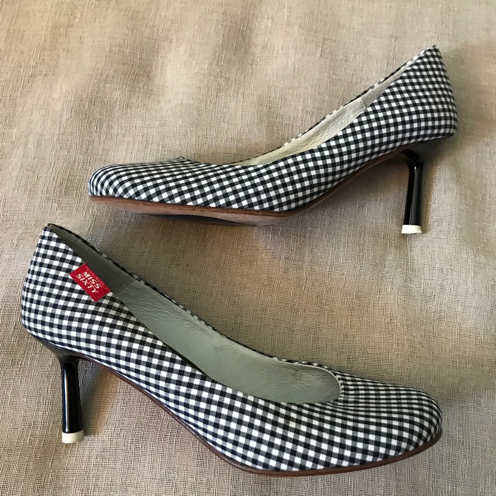 Miss Sixty Gingham Heels - Picture 3 of 6