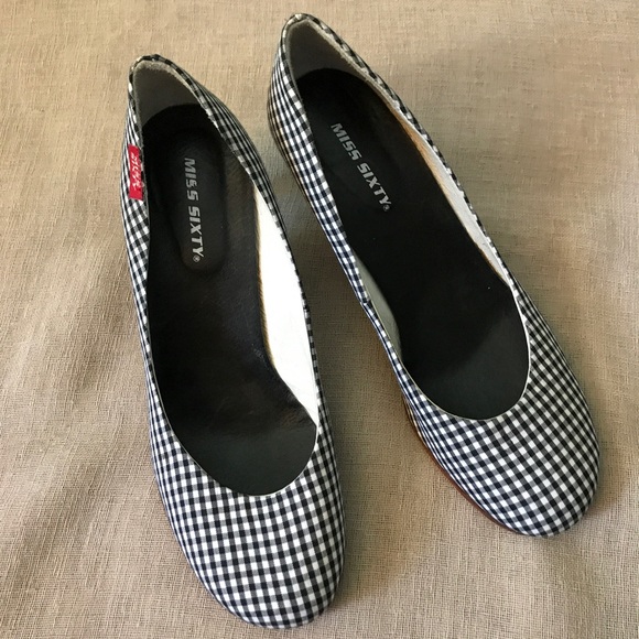 Miss Sixty Gingham Heels - Picture 2 of 6