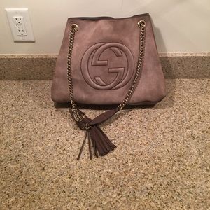 Gucci Suede Soho Bag !