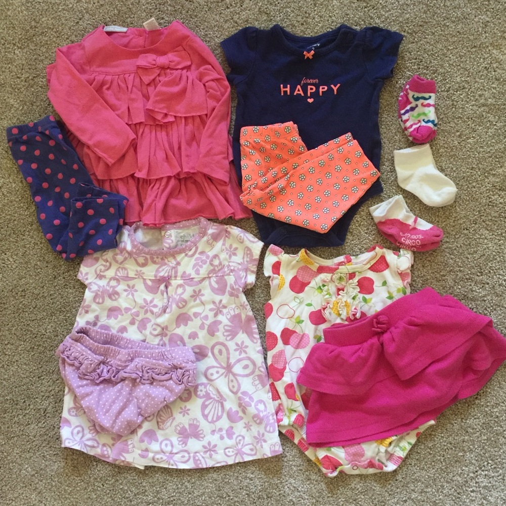 0-3, 3 and 3-6month girls Lot