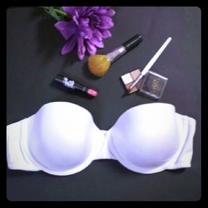 34D Strapless Bra White Maidenform