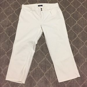 Chaps White Denim Capris