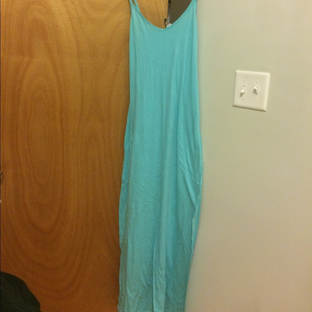 Teal maxi dress