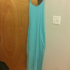 Teal maxi dress