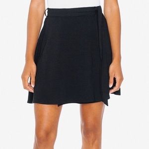 BLACK American apparel wrap skirt
