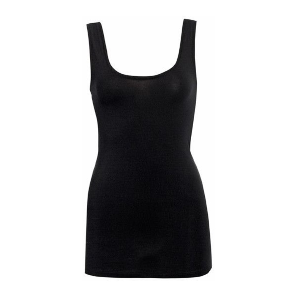 Wardrobe Staple ❤️Extra Long Black Tank Plus Size