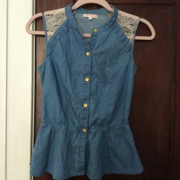 Denim top - Picture 3 of 3