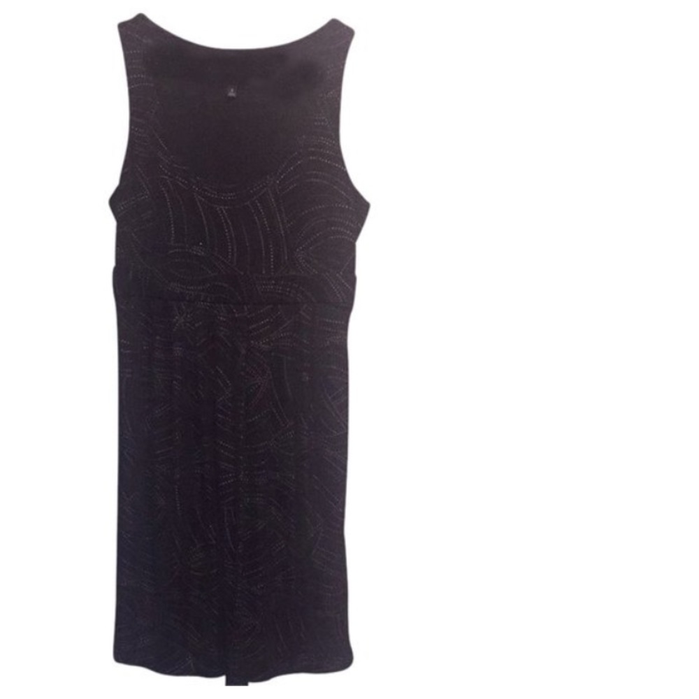 Black express dress with gold embellishments