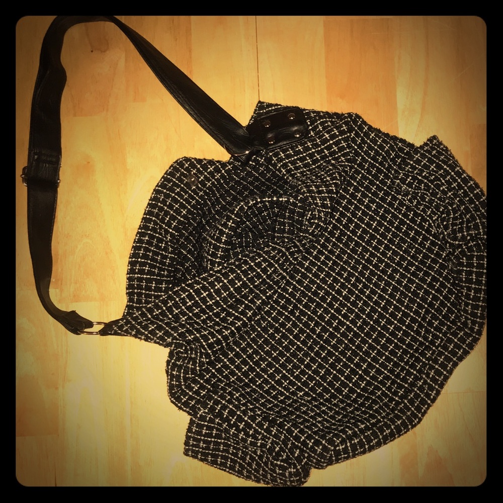 Shopper style over sized shoulder bag