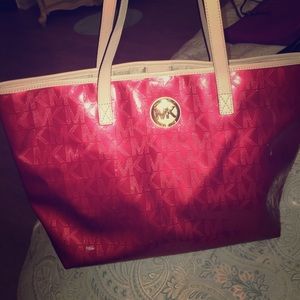 Michael kors red tote