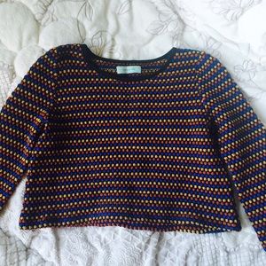 Retro Crop Sweater Top