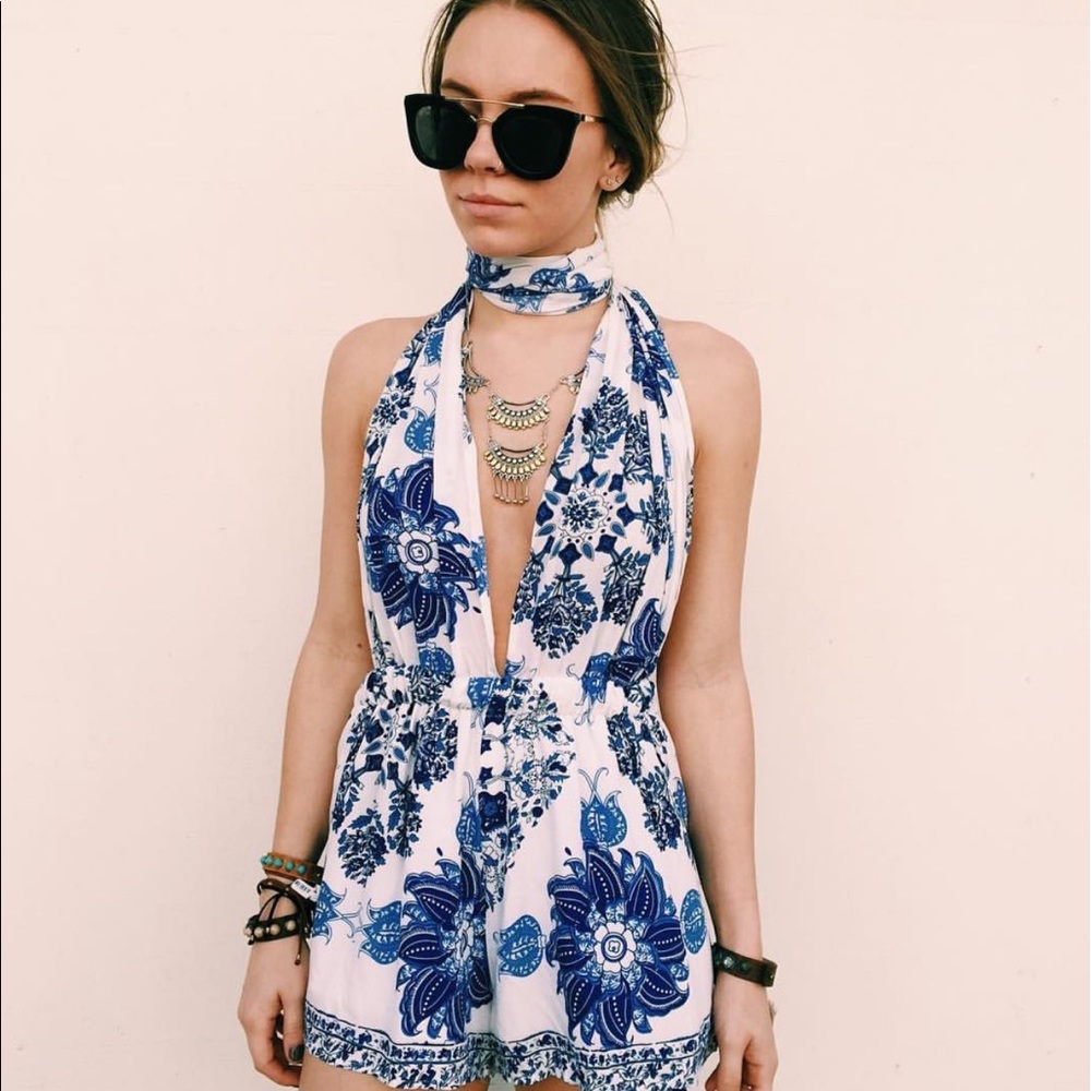 BNWT boho print multiway tie up romper - Picture 3 of 8