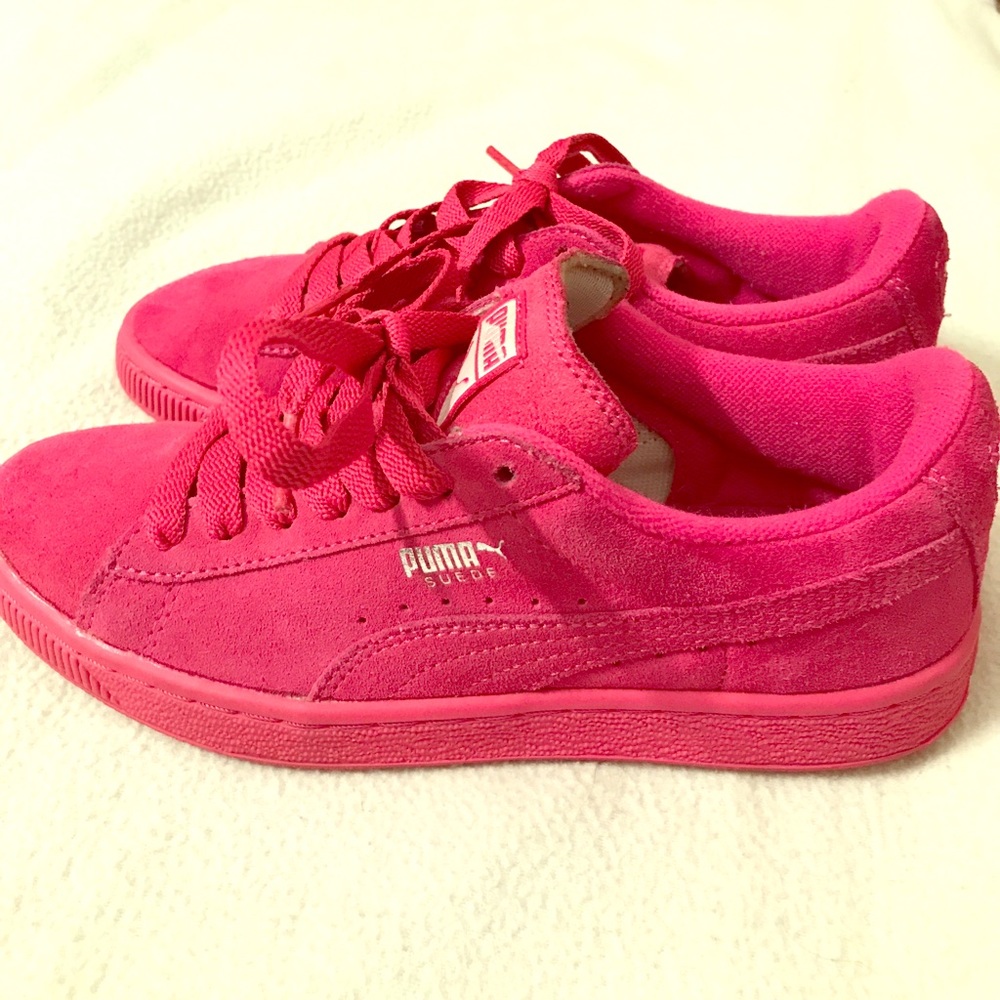 Pink Suede Pumas