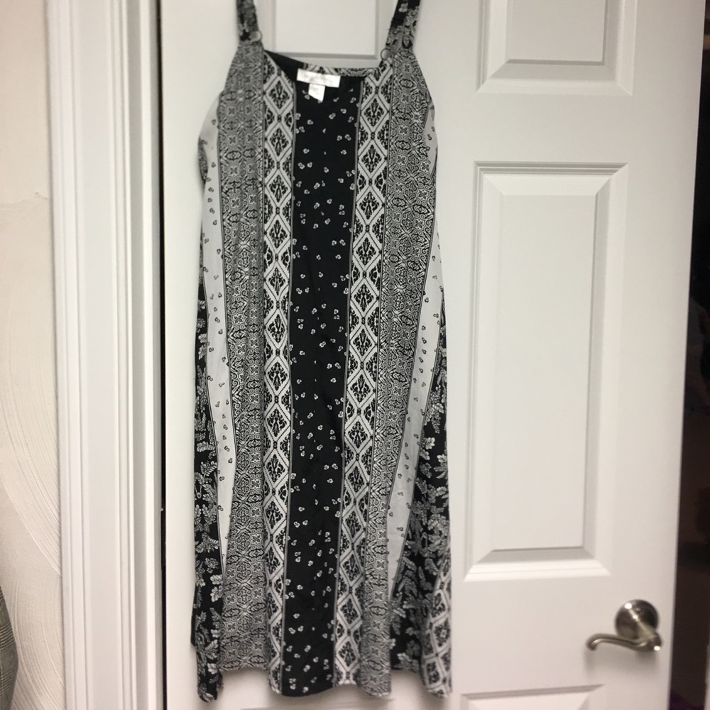 Black and white summer maternity dress SMALL