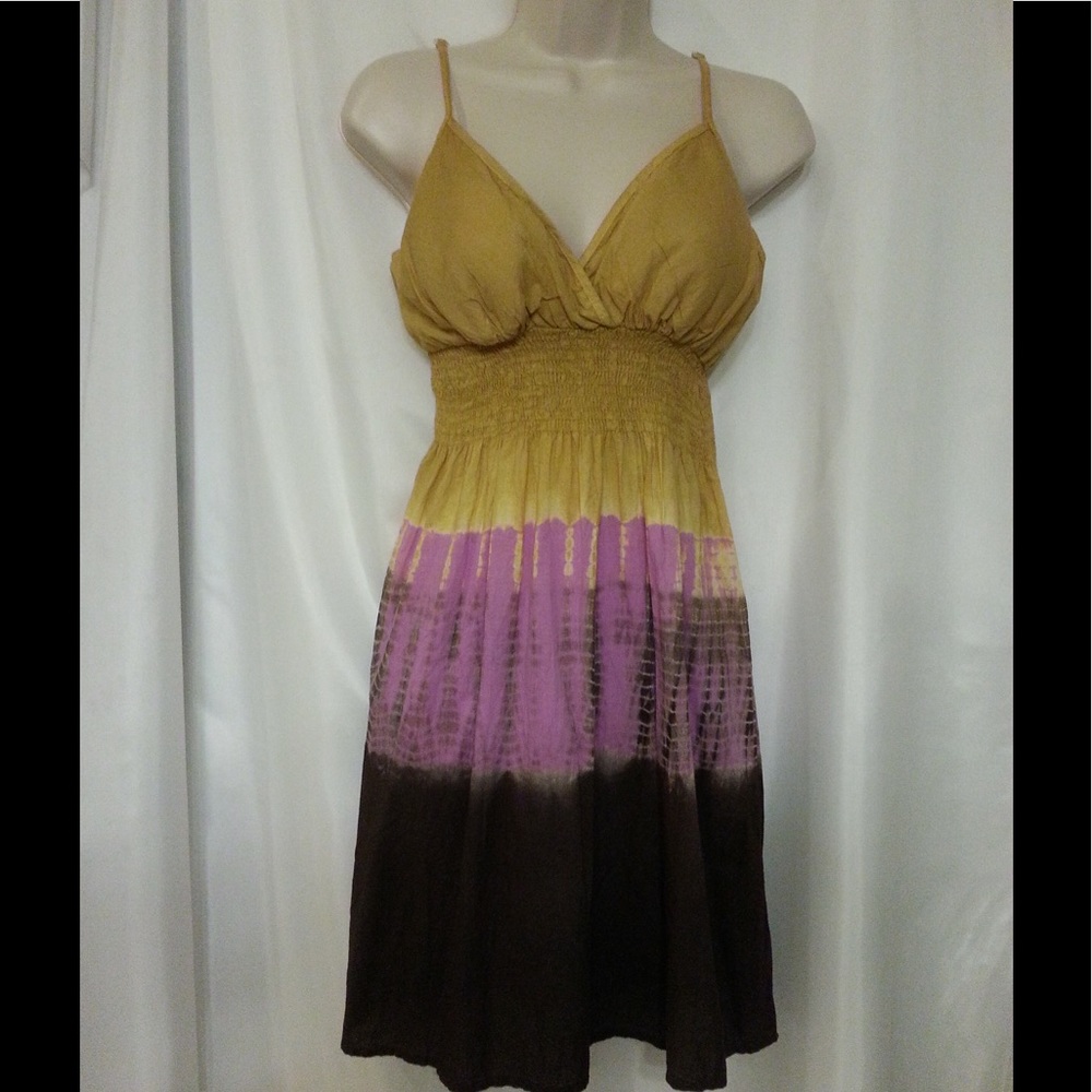 Multicolor Tye Dye Sun Dress