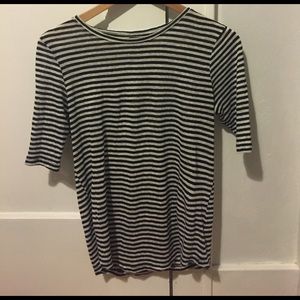 Black and white stripe t-shirt