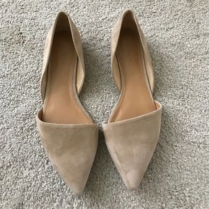 Brand new JCrew Zoe suede D'Orsay flats