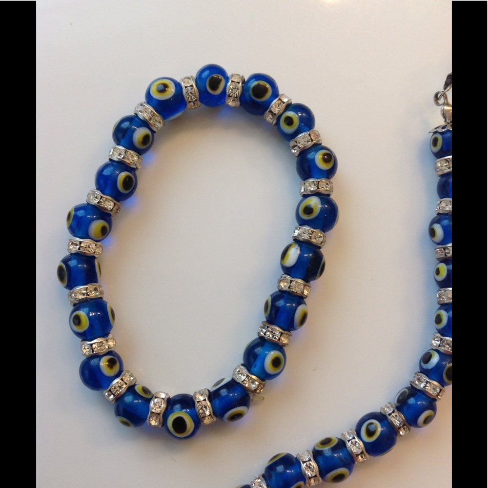 PRICE FIRM 🍀 Lucky Genuine Turkish Evil Eye Set - Picture 2 of 2