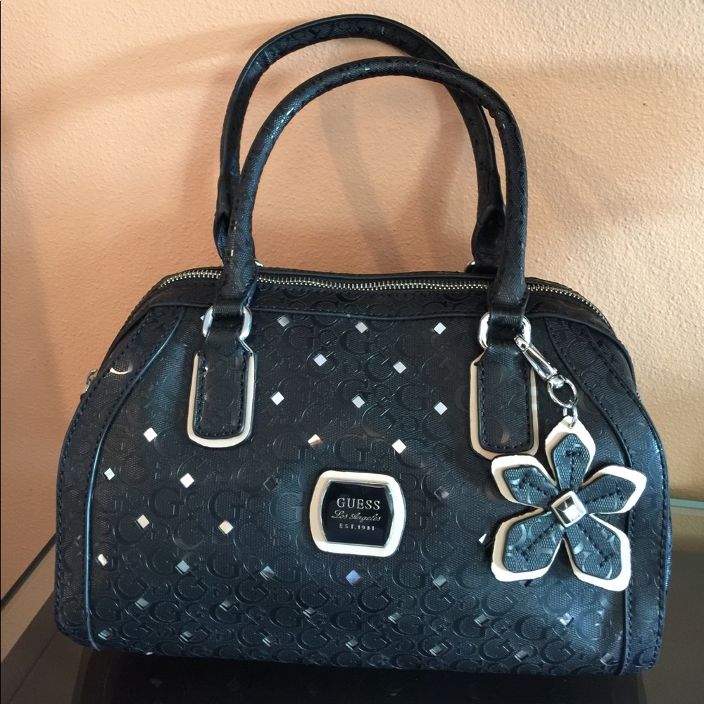 Guess black/tan bag.