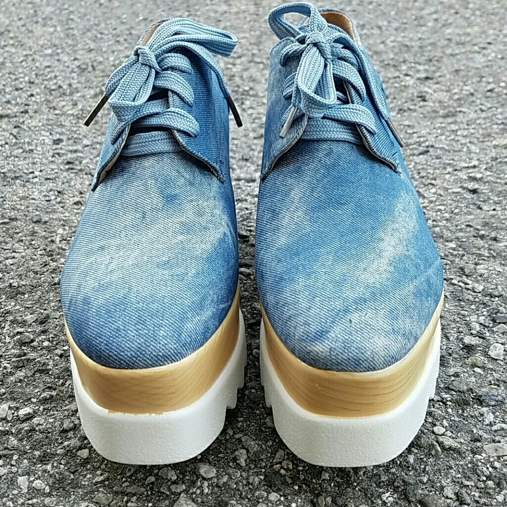 Last Size 8! 🐚DENIM Oxnard Platfforms - Picture 6 of 8