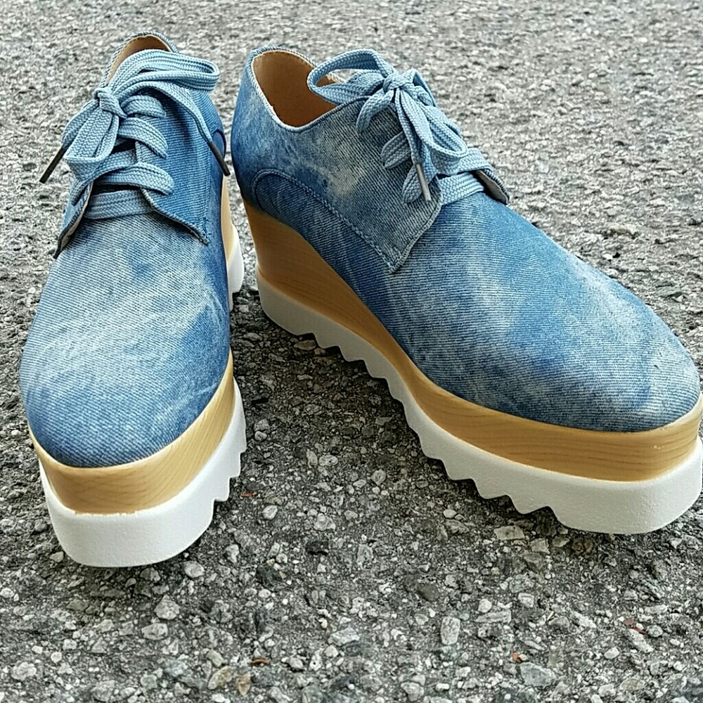 Last Size 8! 🐚DENIM Oxnard Platfforms - Picture 8 of 8