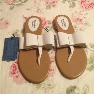 Women bow Bow flip-flop