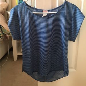 Blue striped shirt