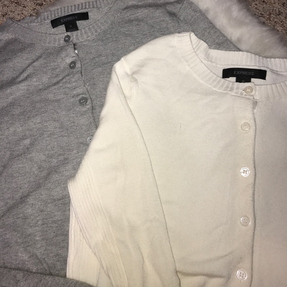 2 Lightweight Express Button-Up Sweaters - Picture 2 of 3