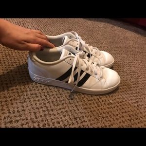Adidas Neo- White and Black size 8